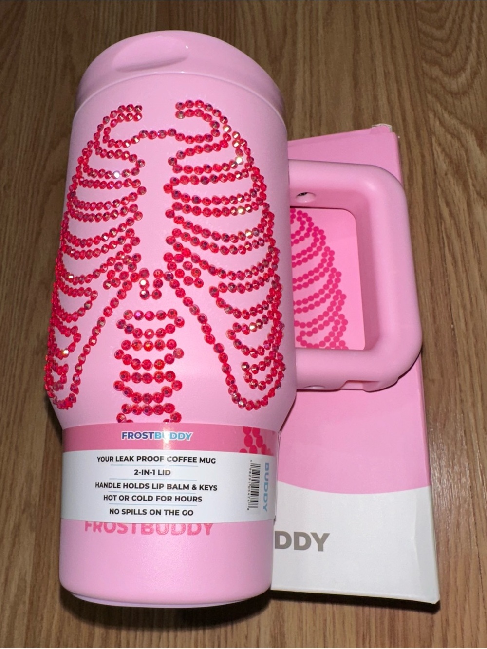 Frost Buddy Pink Skeleton Mug Buddy
